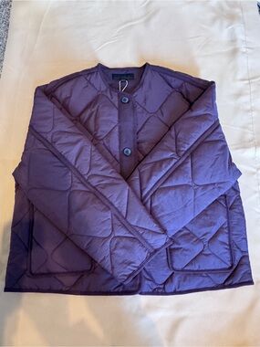 Zara Quilted Dark Plum Jacket